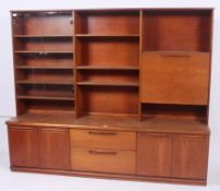 A large 1970's Danish teak sideboard cab