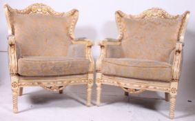 A pair of 20th century shabby chic rococ