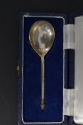 A silver hallmarked Cone Spoon dating to