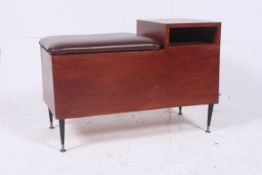 A 1970's Danish style retro telephone ta