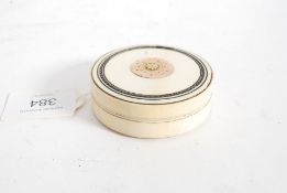 A 19th century Ivory & Gold embellished