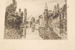 A pair of early 20th century lithograph