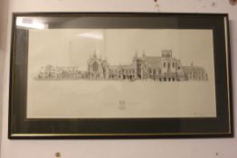 2 large framed and glazed prints of Clif