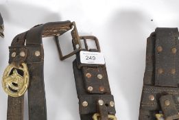 A quantity of assorted vintage horse bra