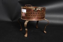 A 19th century Georgian copper brazier h