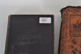 1828 leather bound bible ' Thew Testamen