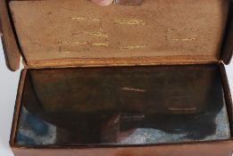 An Edwardian leather gentlemans travel v