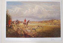 After John King. Mounted print signed by