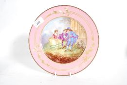 A 19th century continental cabinet plate