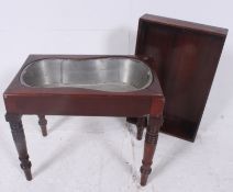 A 19th century Victorian bidet stool hav