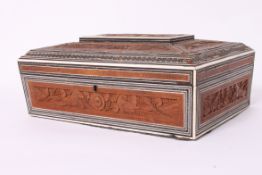 An early 20th century decorative sandalw