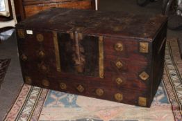 A 20th century brass decorated Indian tr