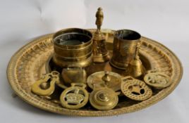 A good handmade Indian brass china of ha