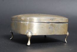 A silver hallmarked table top  triinket