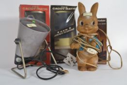 A collection of retro boxed tea caddy /