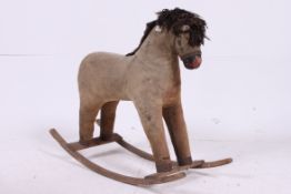 A vintage rocking horse, circa 1950's ha