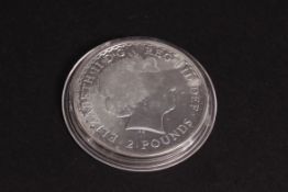 A silver proof coin £2.00 dated 2003 1oz