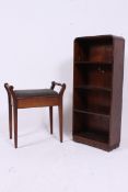 A 1930's Art Deco oak upright open windo