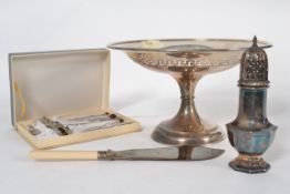 A decorative 20th century silverplate ta