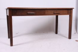 A 1950's Air Ministry style oak writing