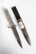 An acrylic handled 2nd world war dagger