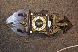 A 20th century mahogany wall hanging gil