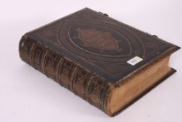 A 19th century brass bound bible