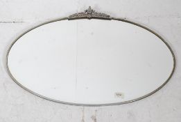 A vintage 1930's Art Deco chrome bevelle