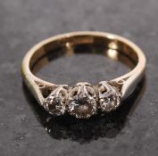 An 18ct (stamped ' 18ct ' ) gold and thr