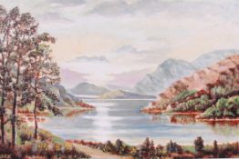 MCKENZIE, JOHN; Coastal oil painting of