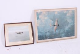 After Coulsdon. A large framed print of