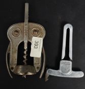 A ' Magic Lever ' type corkscrew and an