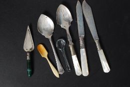 A silver hallmarked stilton spoon by Lan