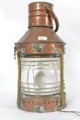 An excellent Victorian copper mast lead