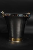A silver plated ice bucket