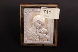 A Decorative silver 925 religious icon m