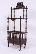 A Victorian mahogany Canterbury / etager