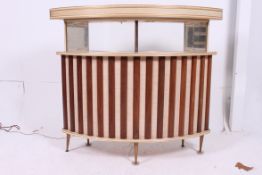 A retro 1960's formica and vinyl bow fro