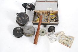 A selection of vintage fishing tackle it