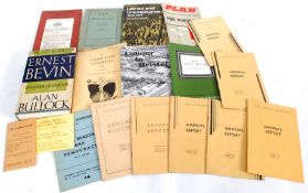 A collection of political books and refe