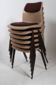 6 vintage stacking chairs by Hostess hav