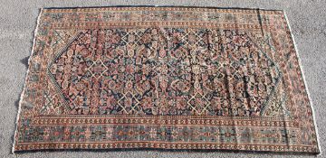 A 19th century hand woven Persian rug ha