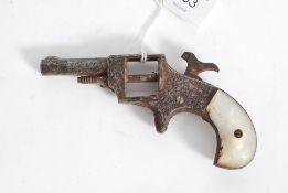 A 19th century Allen Co pocket revolver,