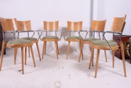 A set of 6 retro 20th century contempora