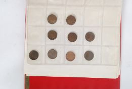 A coin collectors album having a selecti