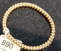 An Italian 18ct gold barleytwist ladies