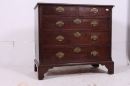 A Georgian 19th century mahogany chest o