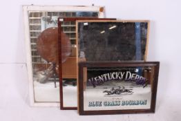 A collection of mirrors to include large