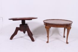 A Queen Anne walnut coffee / occasional