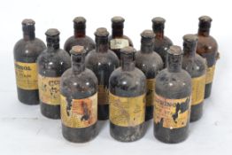 A collection of vintage bottles